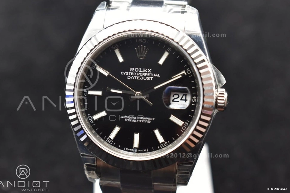 Edition 904L VSF 41 on 615 SS VS Black 126334 DateJust Oyster Best Sleek 1:1 Dial Bracelet 1006
